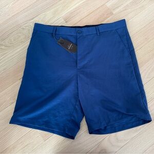 Greg Norman for Tasso Elba Mountain Blue Men's Flat Front Shorts
